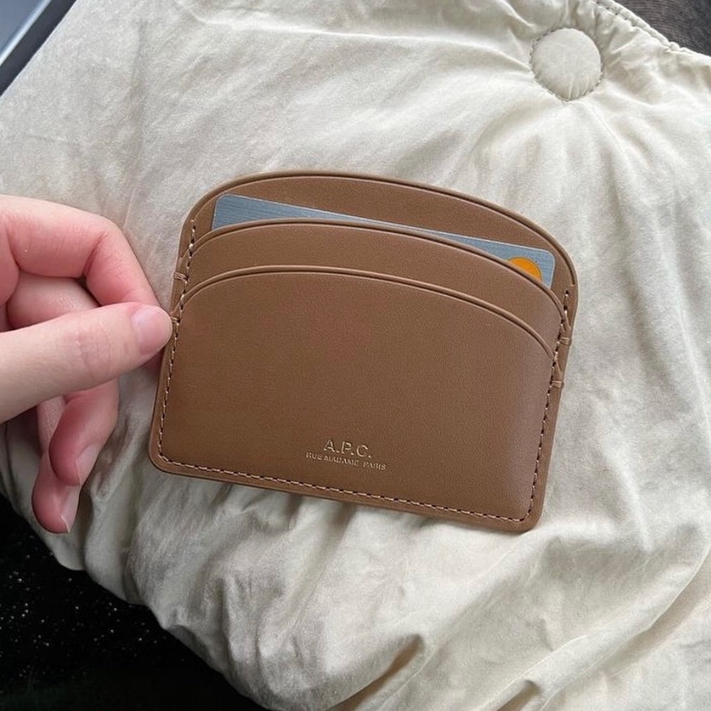 APC Demi Lune Leather Cardholder